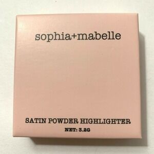 SOPHIA + MABELLE Satin Powder Highlighter Peach Sangria Full Size Copper Gold